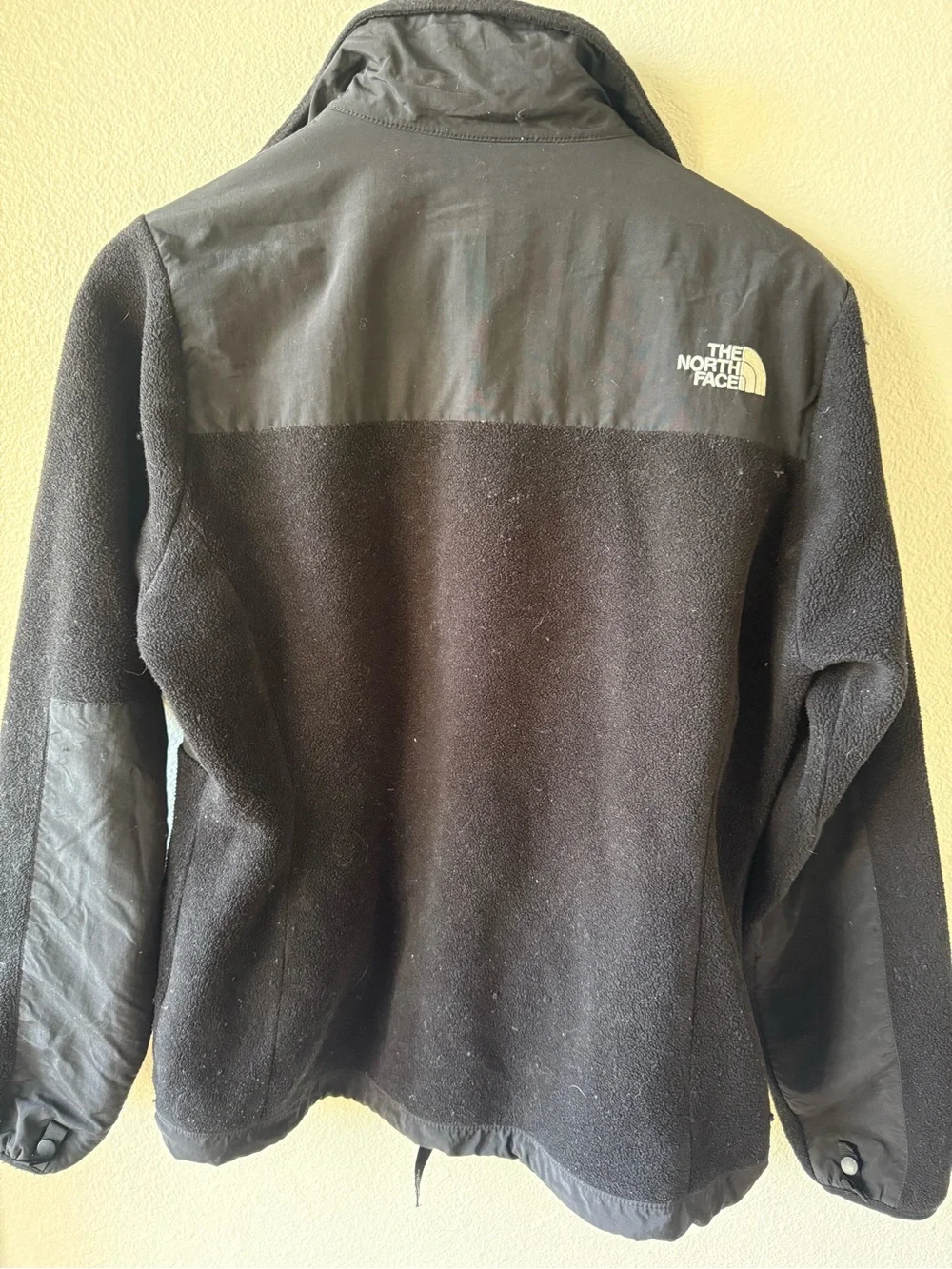 The North Face Black Men's Fleece Jacket with Chest Zip Pocket